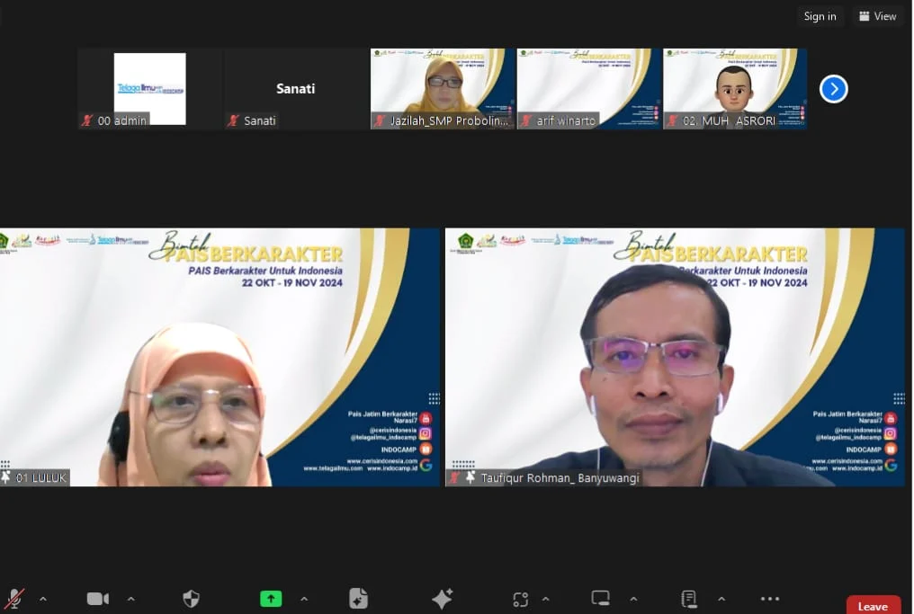 Guru PAI SMK Muda Genteng Jadi Moderator Pais Berkarakter Kemenag Jatim