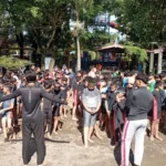 Siswa Sekolah Kreatif SD Muhammadiyah 2 Tulangan Asah Kemampuan Renang Pasca Sumatif Akhir Semester 1