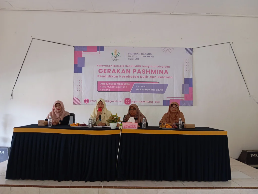 Nasyiatul Aisyiyah Cabang Genteng Adakan Gerakan PASHMINA: Pelayanan Remaja Sehat Milik Nasyiatul Aisyiyah