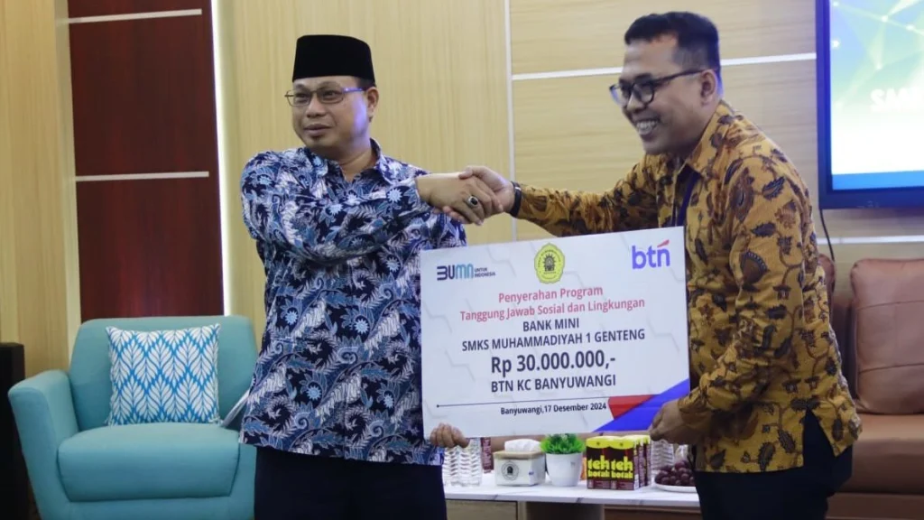 SMKS Muhi Genteng Wujudkan Literasi Keuangan dengan BMS Agen BTN