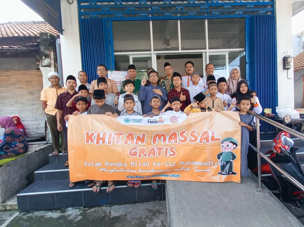 Lazismu Kepanjenkidul Gelar Khitan Massal Gratis, Meriahkan Milad Ke-112 Muhammadiyah