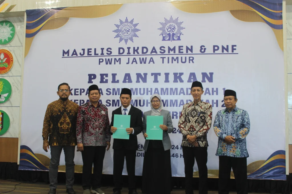 Pelantikan Kepala SMK Muhammadiyah 1 dan 2 Kota Kediri Masa Jabatan 2024-2026