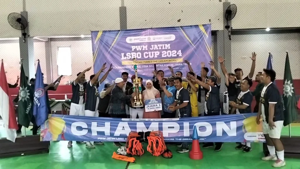 Tim Futsal LSBO PDM Gresik Cetak Sejarah, Juara di PWM Jatim LSBO Cup 2024