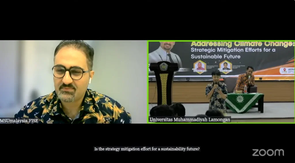 Kuliah Tamu FSTP: Inspirasi dan Strategi dari Profesor MSU Malaysia Tentang Climate Change