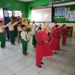 TK ABA 45 Morocalan Enterprising ‘Senam Anak Indonesia’ di Awal Semester 2
