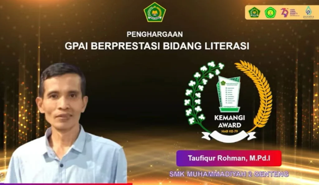 Guru PAI SMK Muda Genteng Ini Raih Anugerah Penghargaan Kemangi Award 2025
