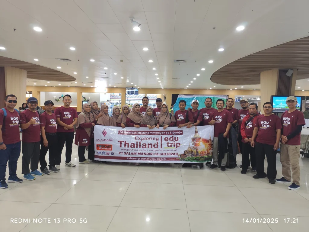 Foskam SD/MI Muhammadiyah Sidoarjo Laksanakan Edu Trip ke Thailand