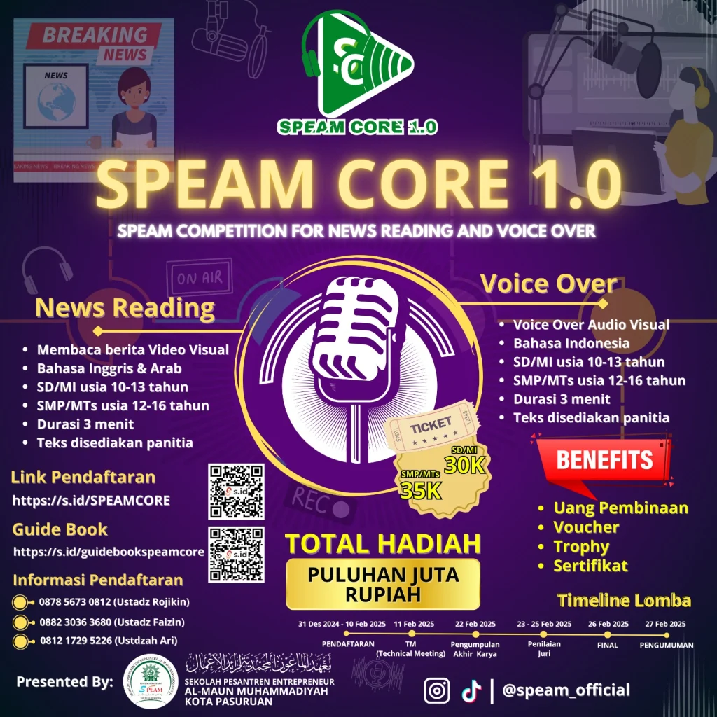 Jangan Lewatkan! SPEAM Adakan Lomba News Reading dan Voice Over Berhadiah Puluhan Juta Rupiah