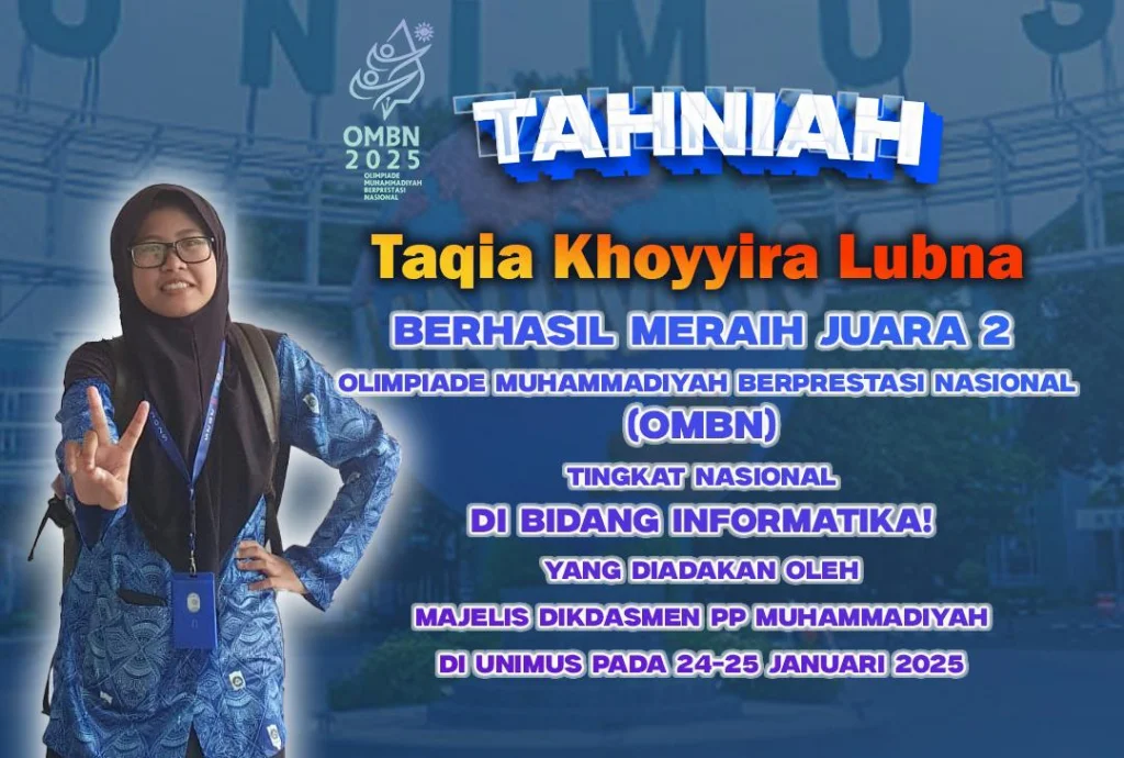 Prestasi Gemilang Siswa SMP Muhammadiyah 8 Batu di OMBN Tingkat Nasional Bidang Informatika