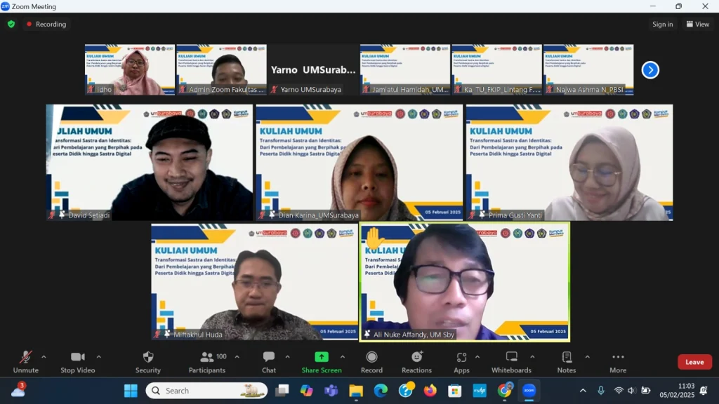 Transformasi Sastra dan Identitas: Kuliah Umum PBSI PTMA Sukses Digelar