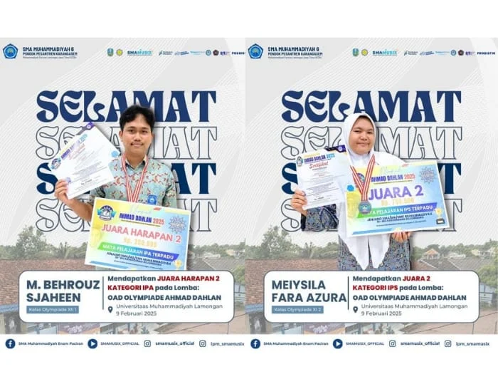 2 Siswa Smamusix Berjaya di OAD 2025