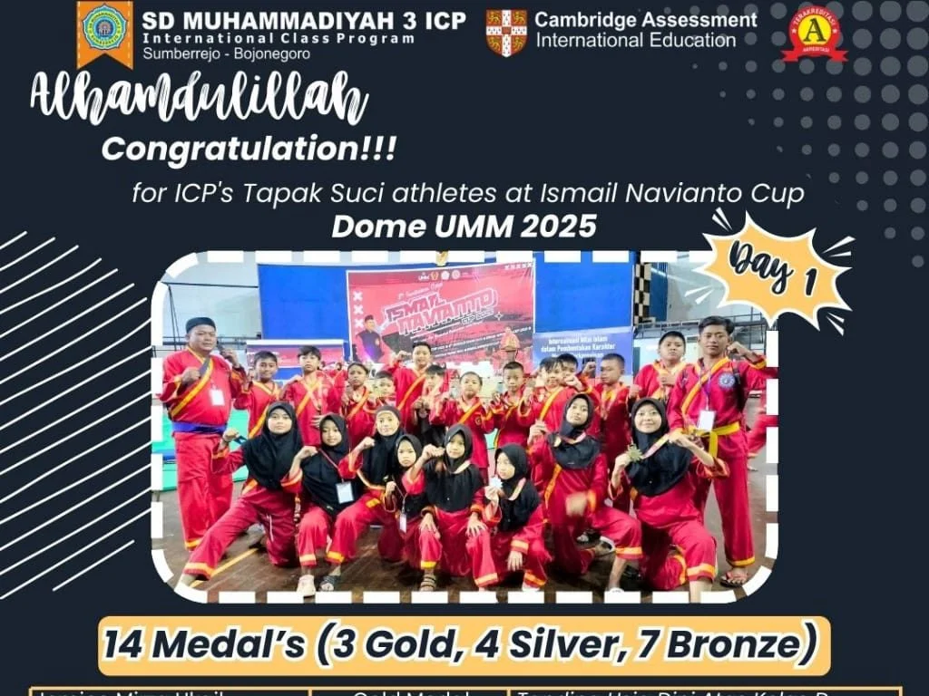 Atlet Tapak Suci SD Muhammadiyah 3 ICP Sumberrejo Raih 20 Medali di Ismail Navianto Cup 2025