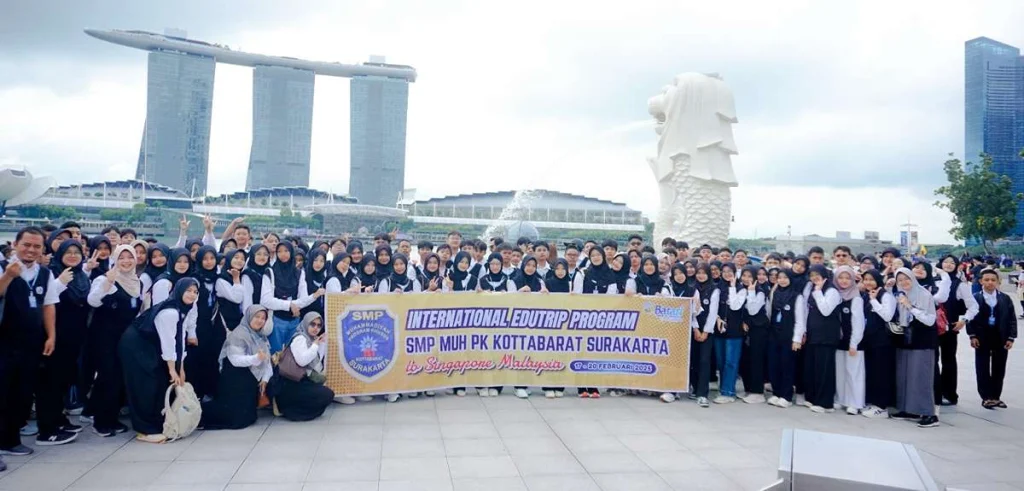 Mantap, Siswa SMP Muhammadiyah PK Ikuti Program Edutrip Internasional ke Singapura dan Malaysia