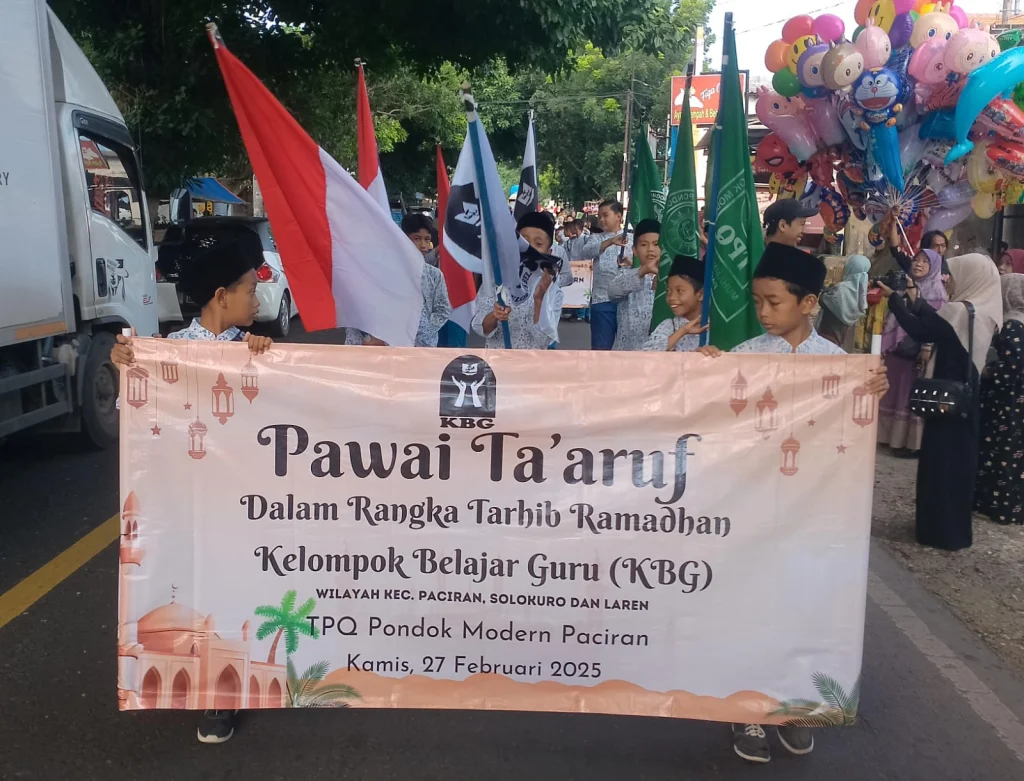 Semarak Menyambut Ramadan, Santri TPQ/TPA Lamongan Semangat Meriahkan Pawai Ta’aruf