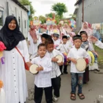 Pawai Ramadan Ceria KB dan TK ABA Jatinom Kabupaten Blitar, Sinergi Positif Orang Tua dan Sekolah