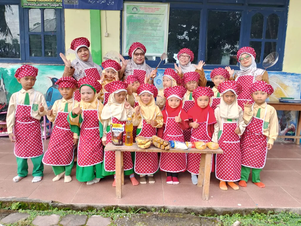 Keseruan Cooking class PAUD Aisyiyah Morocalan