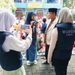Serunya Wartawan Cilik SDM Limas Liput Simulasi Salat Idul Fitri 1446 H