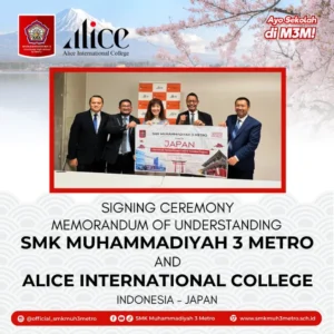 Jepang Menanti! SMK Muhammadiyah 3 Metro Teken MoU dengan Alice Internasional College