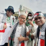 Doa Seorang Ibu untuk Palestina di Aksi Akbar Aliansi Rakyat Bela Palestina