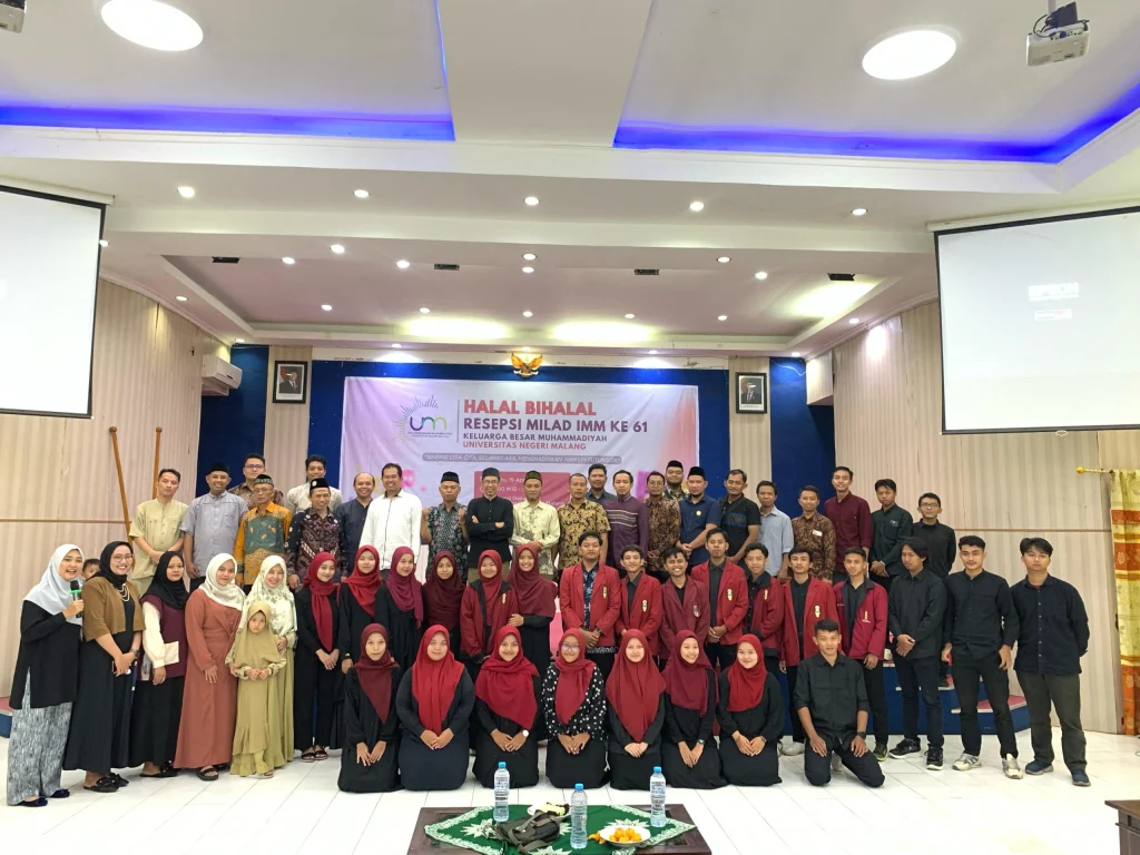 Keluarga Besar Muhammadiyah UM Solid dalam Halalbihalal dan Resepsi Milad IMM ke-61