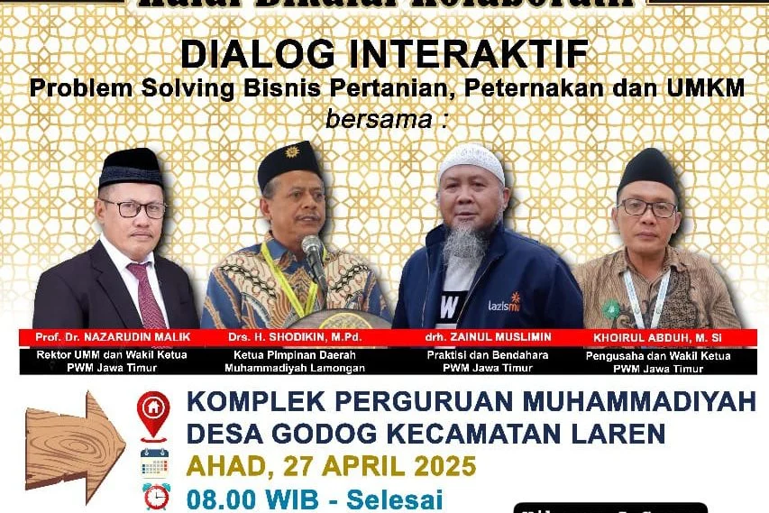 Muhammadiyah Lamongan Siap Luncurkan PEMULA dan Gelar Rembug Petani-Peternak