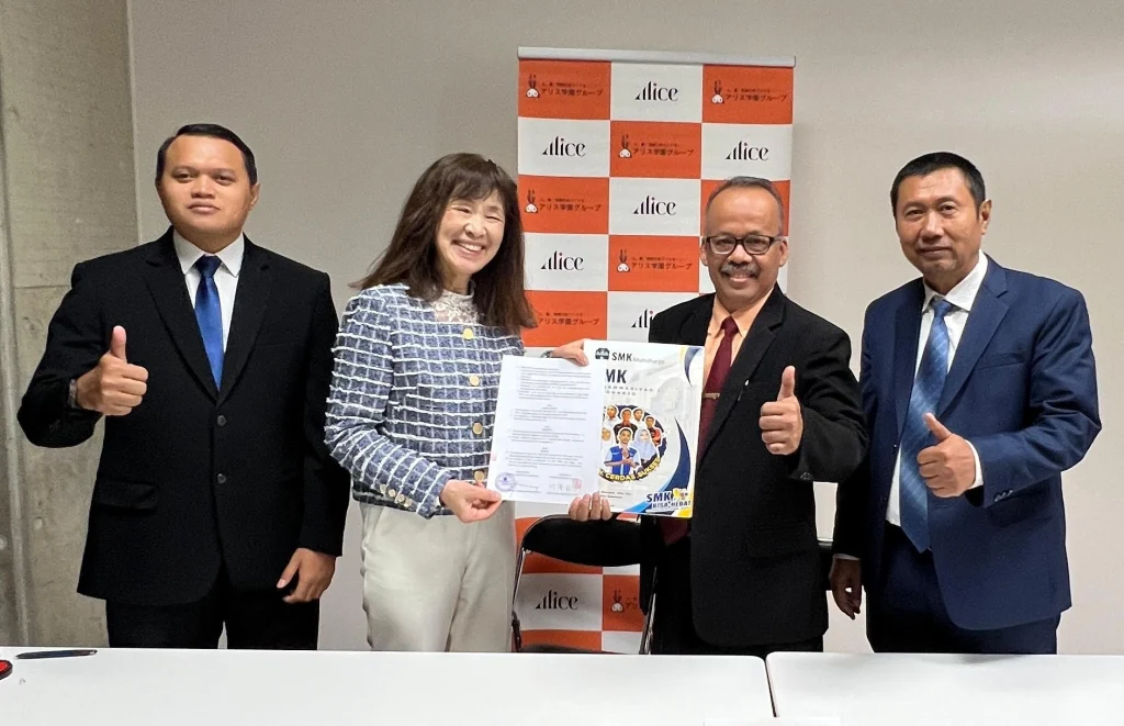 SMK Muhammadiyah 1 Sukoharjo Tandatangan MoU dengan Allice International College Jepang