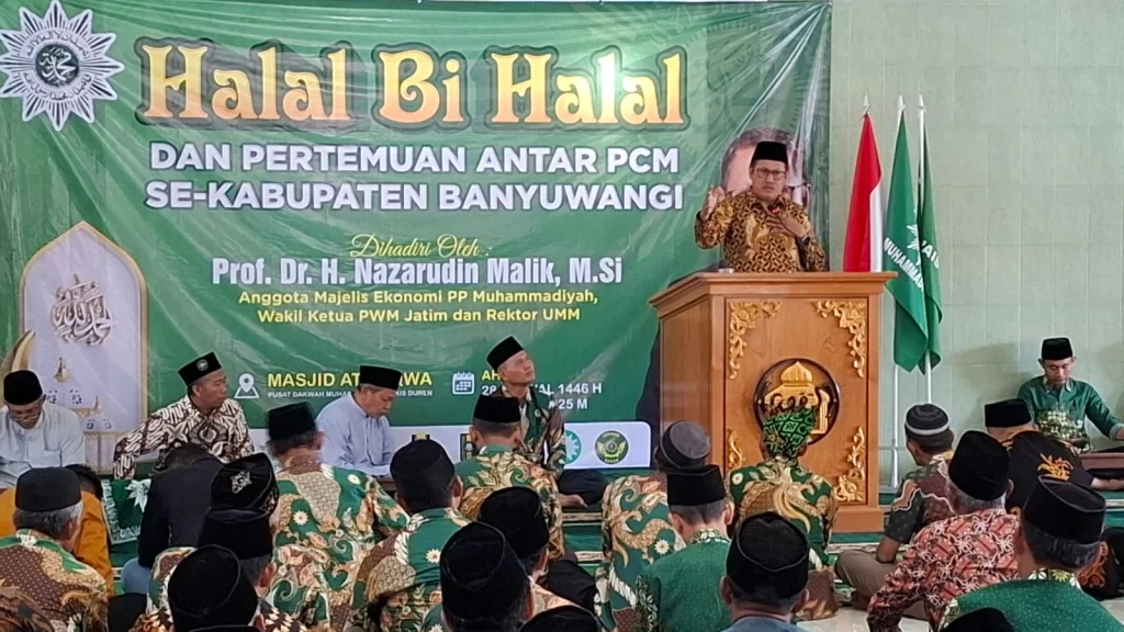 Perkuat Ukhuwah dan Dakwah, PDM Banyuwangi Gelar Halal Bihalal dengan Prof Nazaruddin Malik