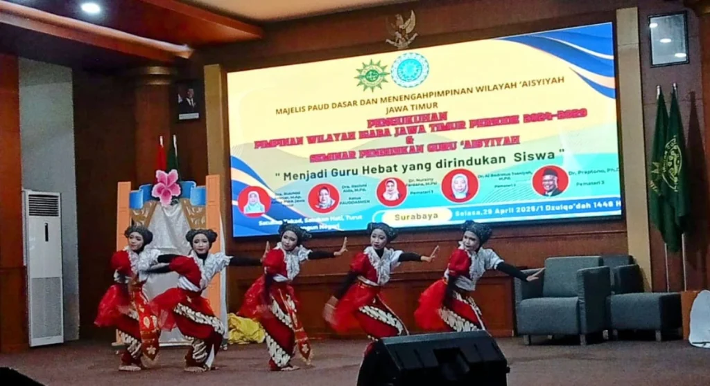 Tari Sar Malem dan Aksi Warcil: SD ‘Aisyiyah 1 Nganjuk Bersinar di Pengukuhan IGABA Jatim