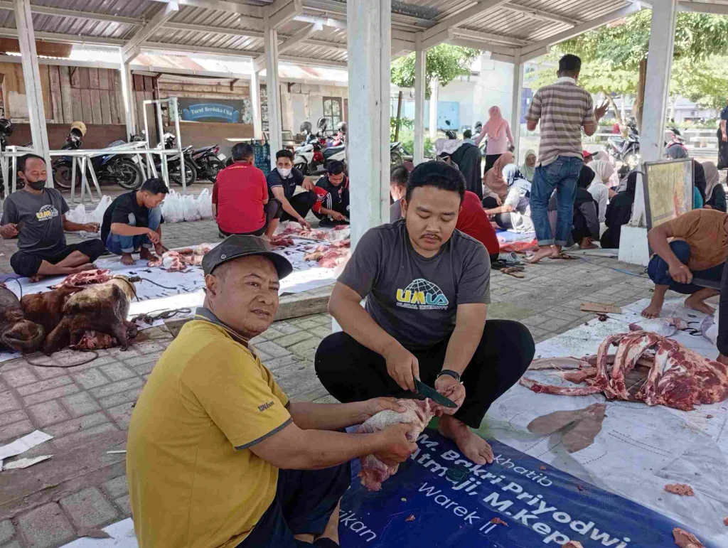 Umla Salurkan 500 Kg Daging Kurban kepada Masyarakat dan Civitas Akademika