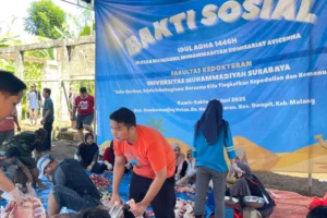 IMM FK UM Surabaya dan PCM Sumbermanjing Wetan Kolaborasi Gelar Baksos Pasca Kurban