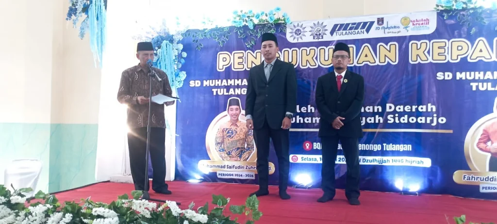 Pengukuhan Kepala SD Muhammadiyah 2 Tulangan: Membangun Amanah dengan Sepenuh Hati