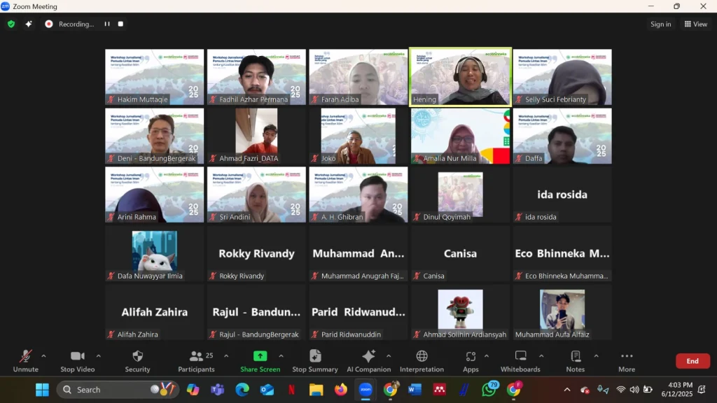 Suara Pemuda Jurnalisme Lintas Iman, Bandung Lautan Sampah dan Seruan Iman