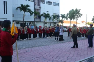 Penuh Semangat! Mahasiswa PGSD Ikuti Upacara Pembukaan Pelatihan Jaya Melati 1