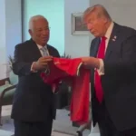Cristiano Ronaldo Kirim Pesan Melalui Jersey ke Donald Trump