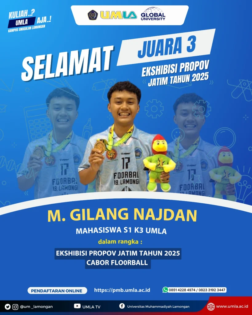 Mahasiswa Umla Raih Medali dalam Ajang Porprov Jatim Cabor Floorball