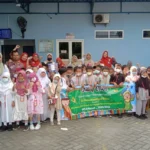 MPLS Ramah, Murid Baru SD Muhammadiyah Kota Blitar Belajar Cuci Tangan di RSU Aminah