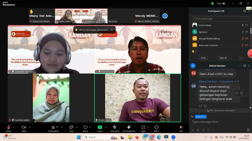 FOKAL IMM UM Gelar Diskusi Peran Orang Tua dalam Pendidikan Anak