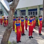 Latihan Baris, Murid SD Muhammadiyah Kota Blitar, Siap Harumkan Nama Sekolah di Ajang Se-Kota Blitar