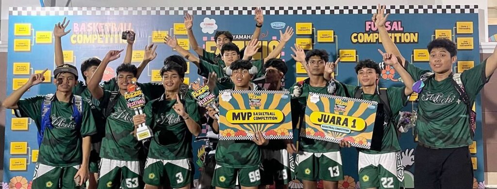 Tim Basket SMA Muhi Raih Juara 1 Yamaha Fazzio Youth Festival 2025