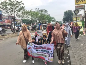 Menanamkan Jiwa Nasionalisme Sejak Dini, KB-TK ABA 38 Driyorejo Gelar Pawai Hari Pahlawan