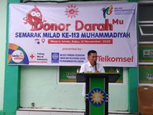 Semarak Milad ke-113 Muhammadiyah, PDM Lebong Gelar Donor Darah