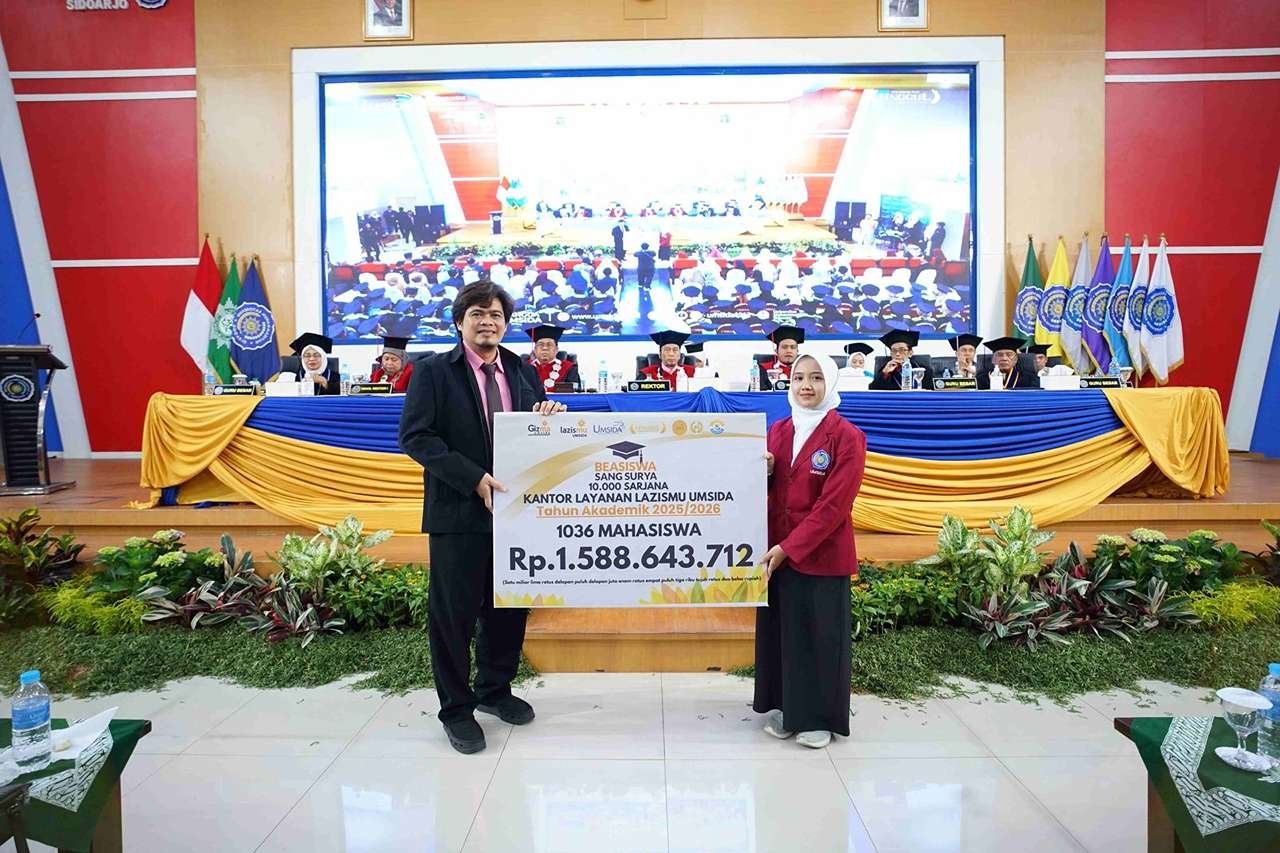 KLL Lazismu Umsida Kembali Salurkan Rp 1,5 Miliar Beasiswa Sang Surya