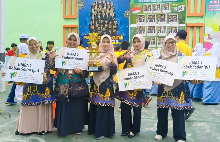 SD Kreatif Muhammadiyah 16 Raih Juara Umum Lomba Gebyar Milad ke-113 Muhammadiyah