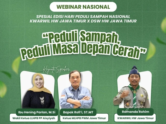 Kwarwil HW Jatim Gelar Webinar Nasional Peringati Hari Peduli Sampah Nasional 2025