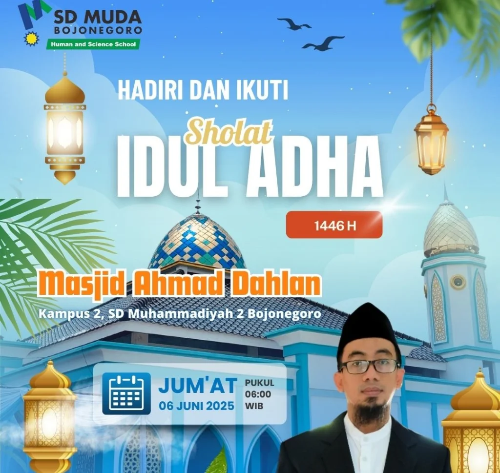 Masjid Ahmad Dahlan SD Muhammadiyah 2 Bojonegoro Akan Gelar Shalat Idul Adha dan Pemotongan Hewan Kurban
