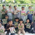 Siswa SD Almadany Sulap Bunga dan Dedaunan Jadi Karya Seni yang Indah