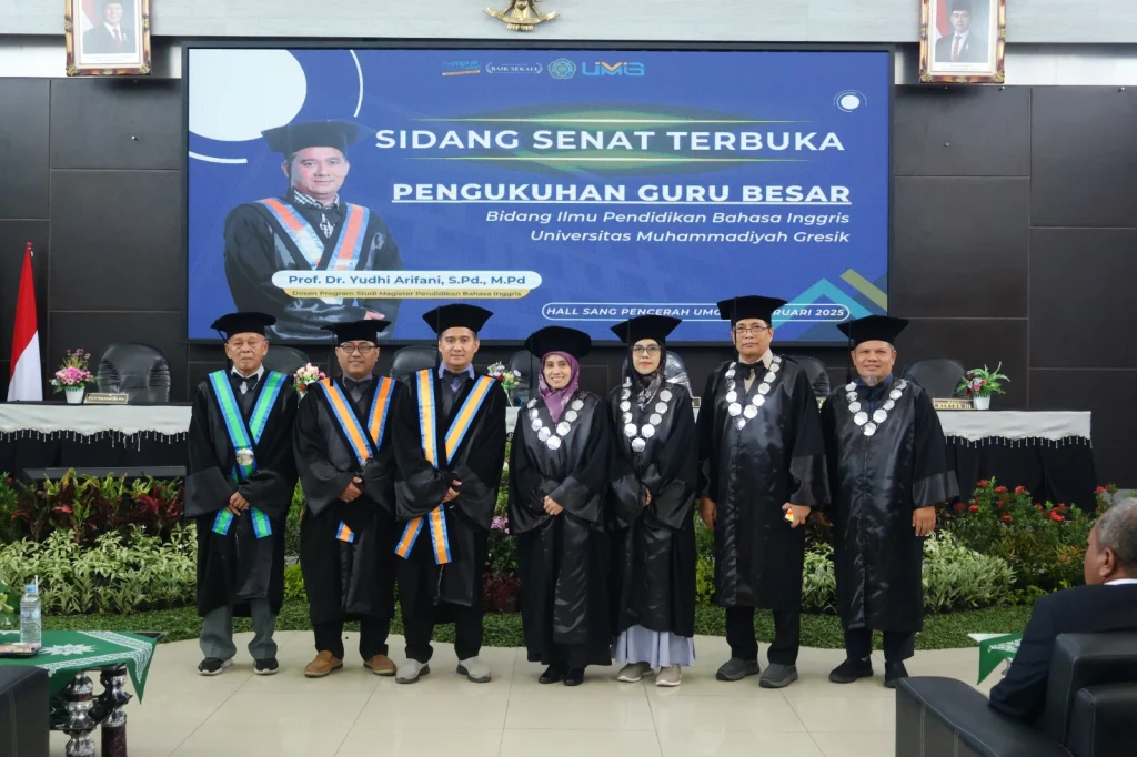 UMG Kukuhkan Yudhi Arifani sebagai Guru Besar EFL Teaching & Thesis and Research Report