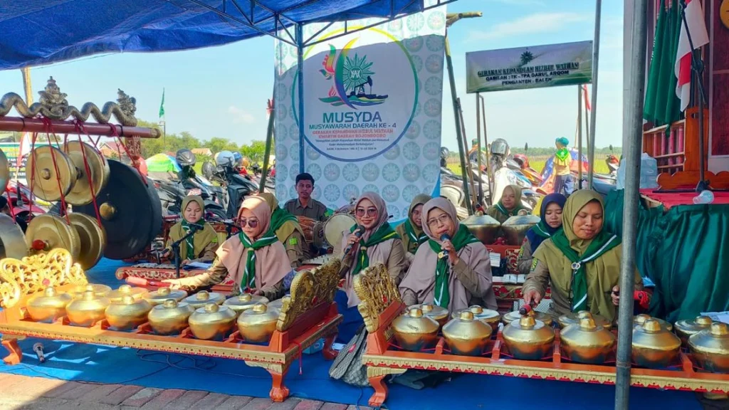 Karawitan Ibu Guru PAUD ABA 3 Meriahkan Musyda HW ke-4 Bojonegoro