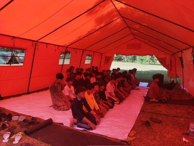 Pelantikan Hizbul Wathan Kota Blitar Dibarengi Sholat Jumat di Bumi Perkemahan