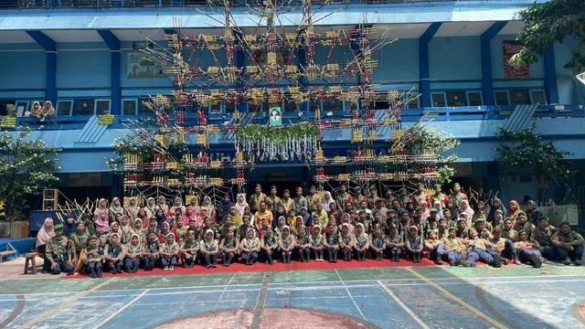 Serah Terima Jabatan Dewan Amaliyah Hizbul Wathan SMAM 1 Babat Berlangsung Meriah